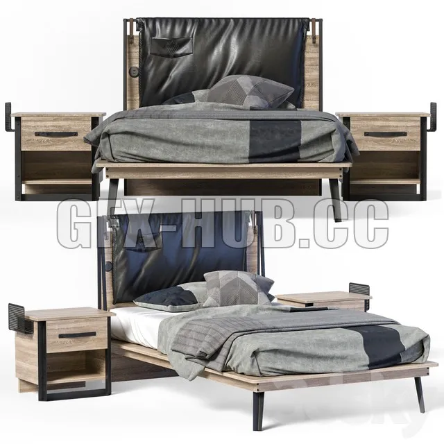 BED – Cilek Wood Metal Line Bed