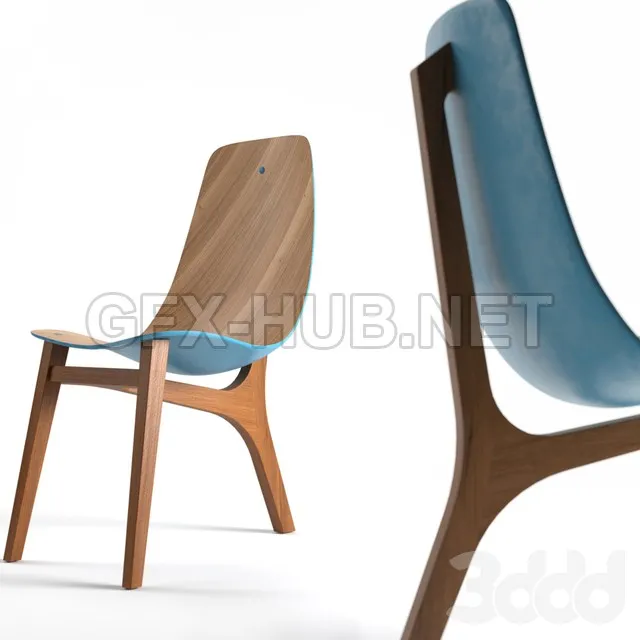 CHAIR – Baby blue chair by Paul Venaille