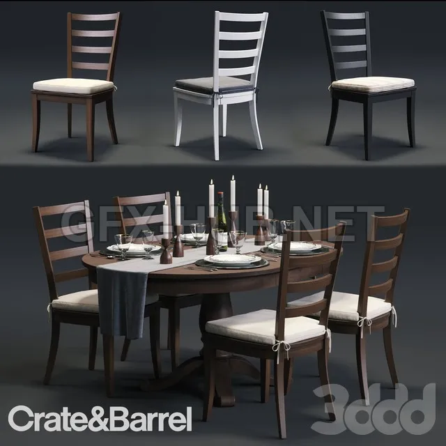 CHAIR – C&B Harper Chair and Avalon Table