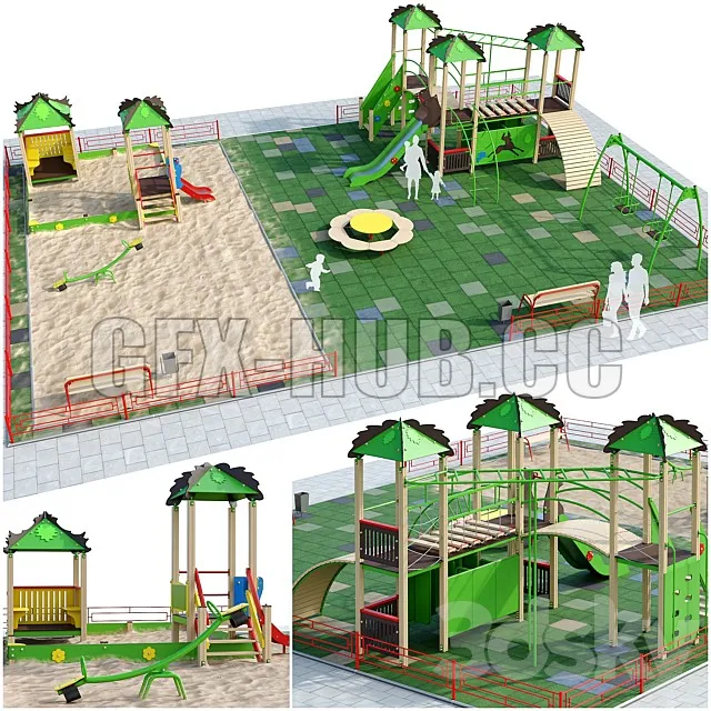 CHILDREN – Children playground with a large sandbox (best for any yard)