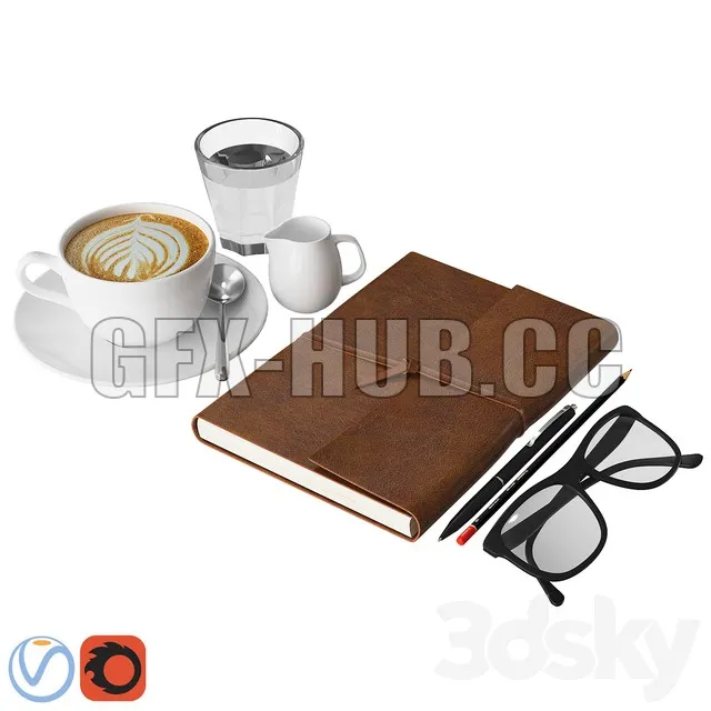 DECORATION – Coffee and Notebook decor set