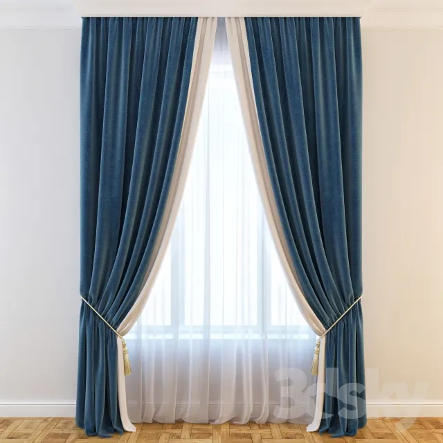 DECORATION – CURTAIN – 3DSKY MODELS – 010