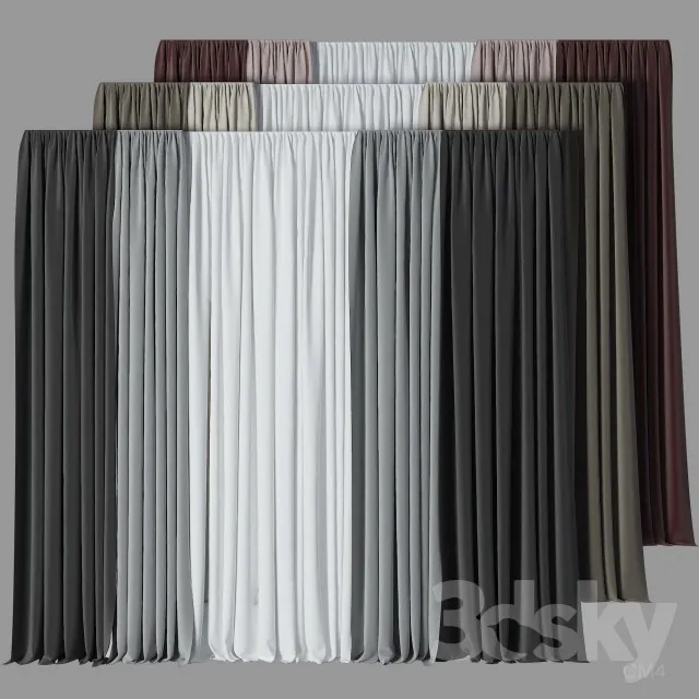 DECORATION – CURTAIN – 3DSKY MODELS – 028