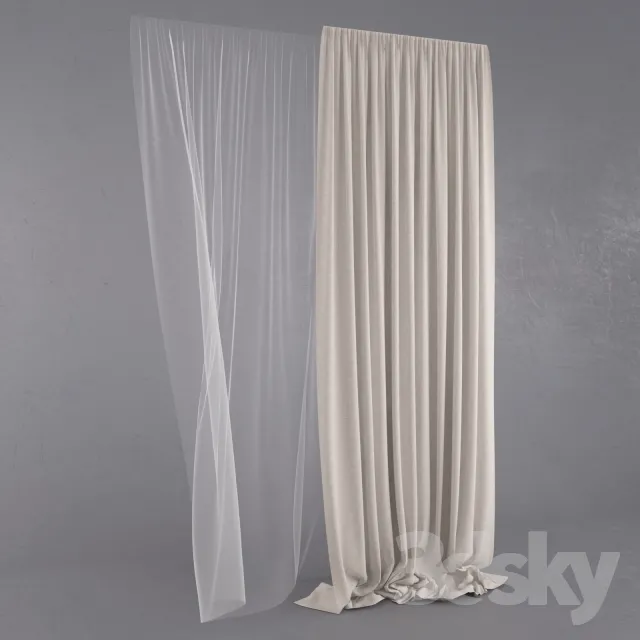 DECORATION – CURTAIN – 3DSKY MODELS – 088