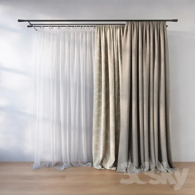 DECORATION – CURTAIN – 3DSKY MODELS – 092