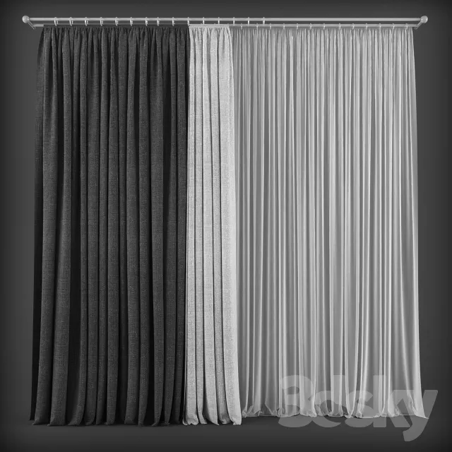 DECORATION – CURTAIN – 3DSKY MODELS – 148