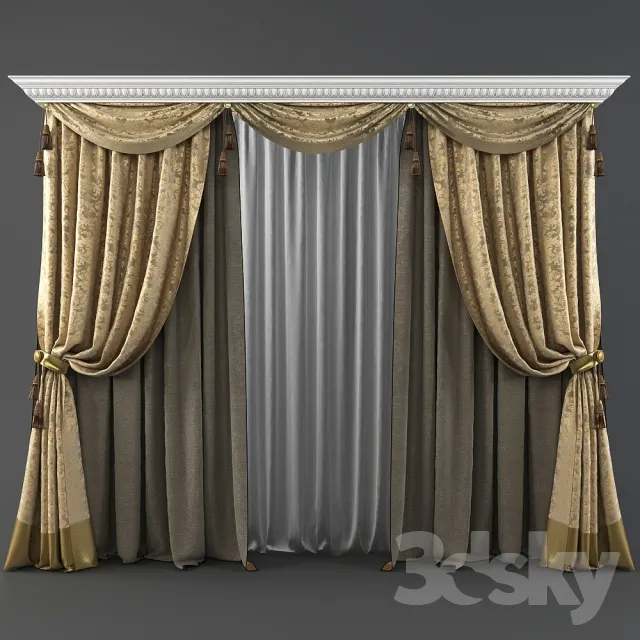 DECORATION – CURTAIN – 3DSKY MODELS – 162