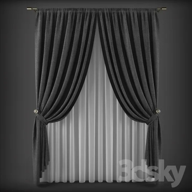 DECORATION – CURTAIN – 3DSKY MODELS – 186