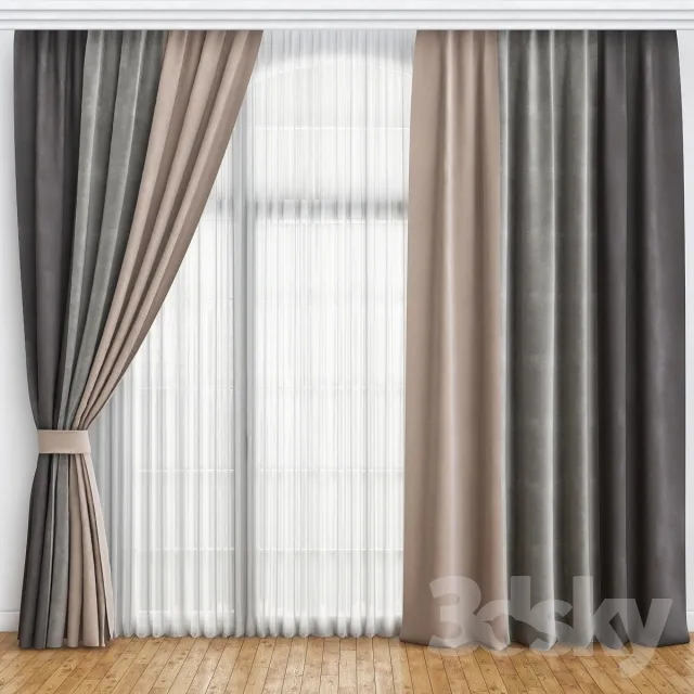 DECORATION – CURTAIN – 3DSKY MODELS – 191