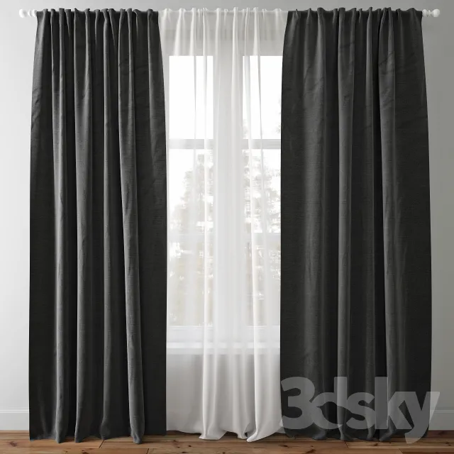 DECORATION – CURTAIN – 3DSKY MODELS – 193