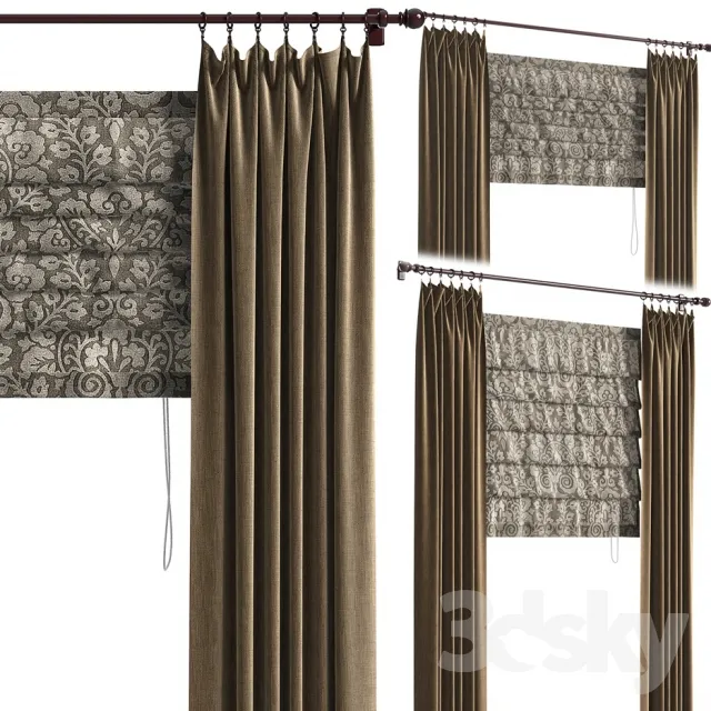 DECORATION – CURTAIN – 3DSKY MODELS – 194