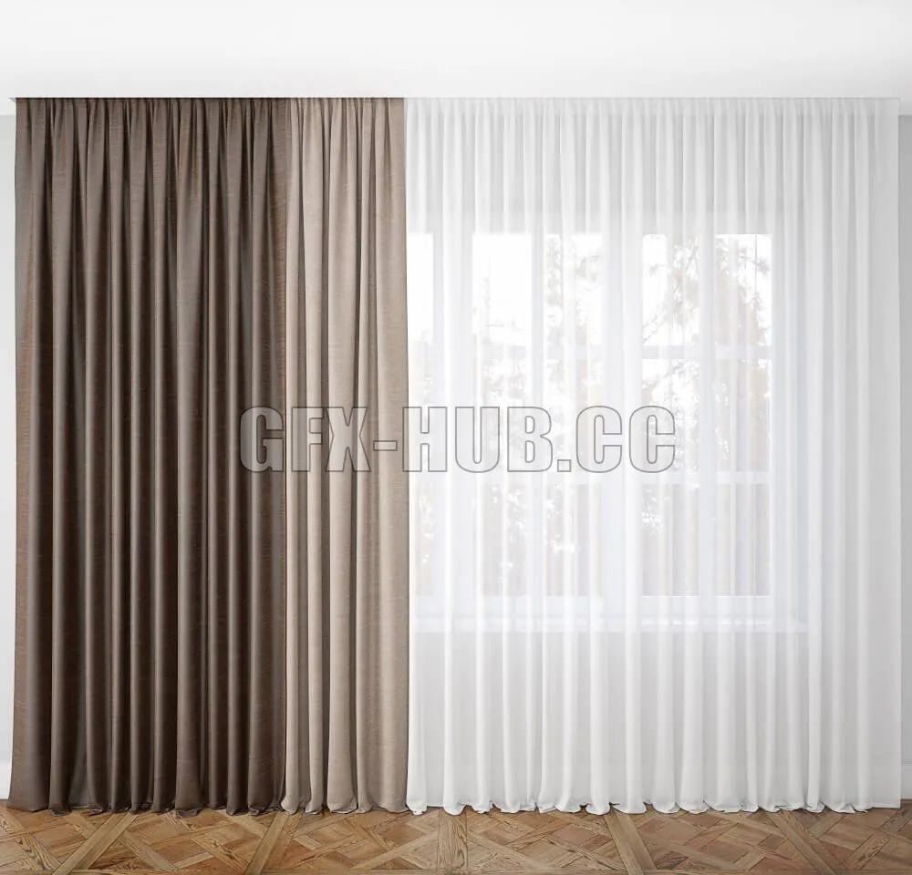 DECORATION – CURTAIN – 3DSKY MODELS – 247