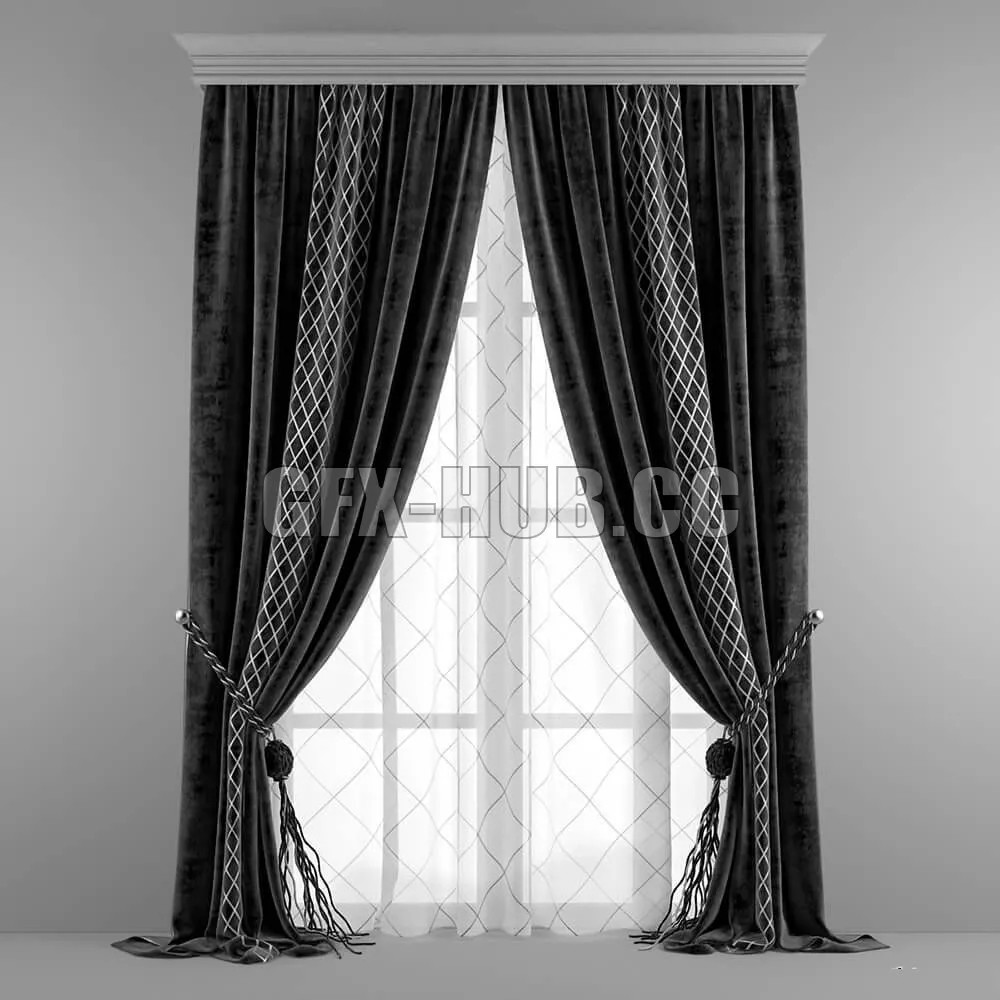 DECORATION – CURTAIN – 3DSKY MODELS – 253