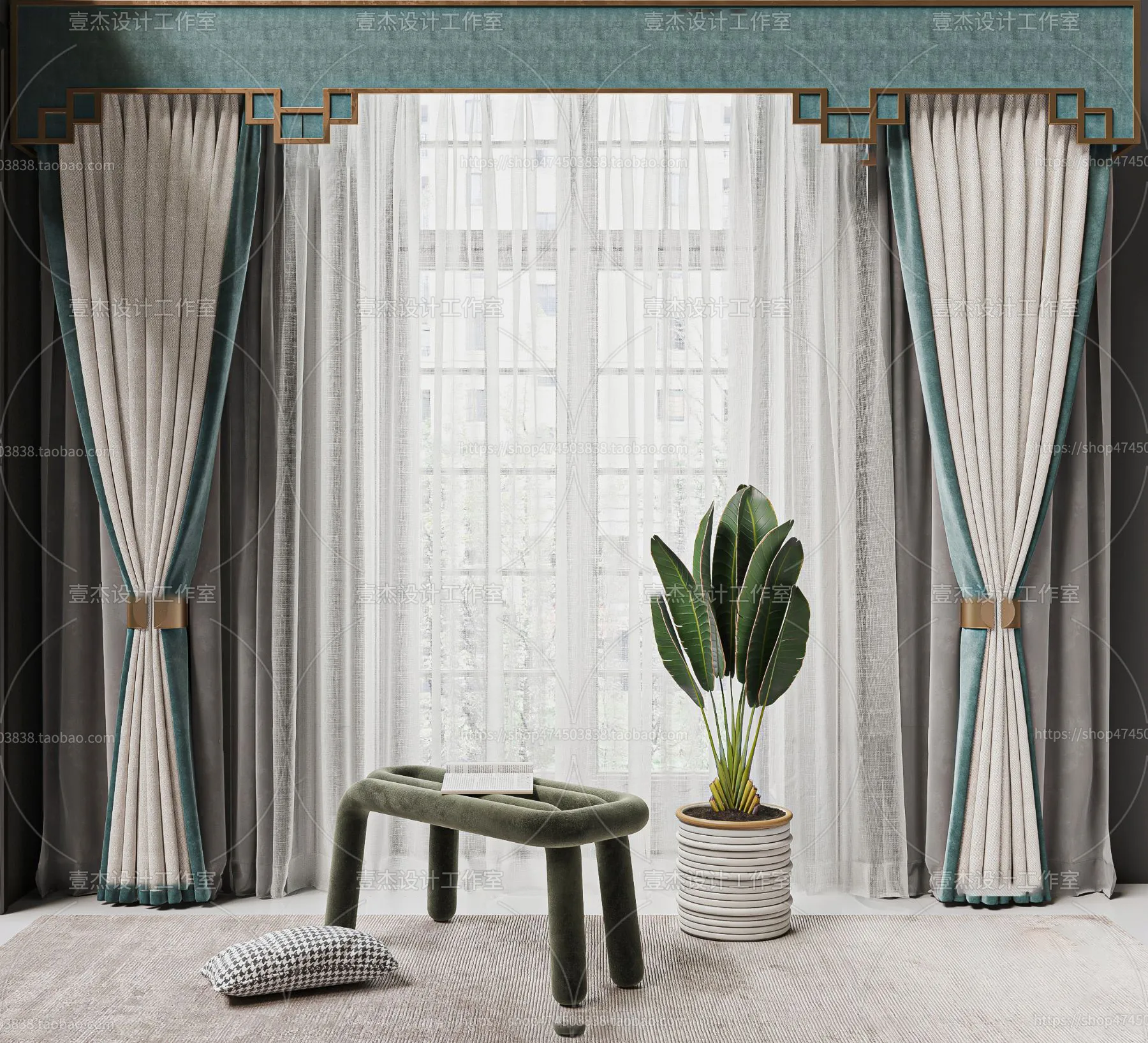 DECORATION – CURTAIN – 3DSKY MODELS – 291