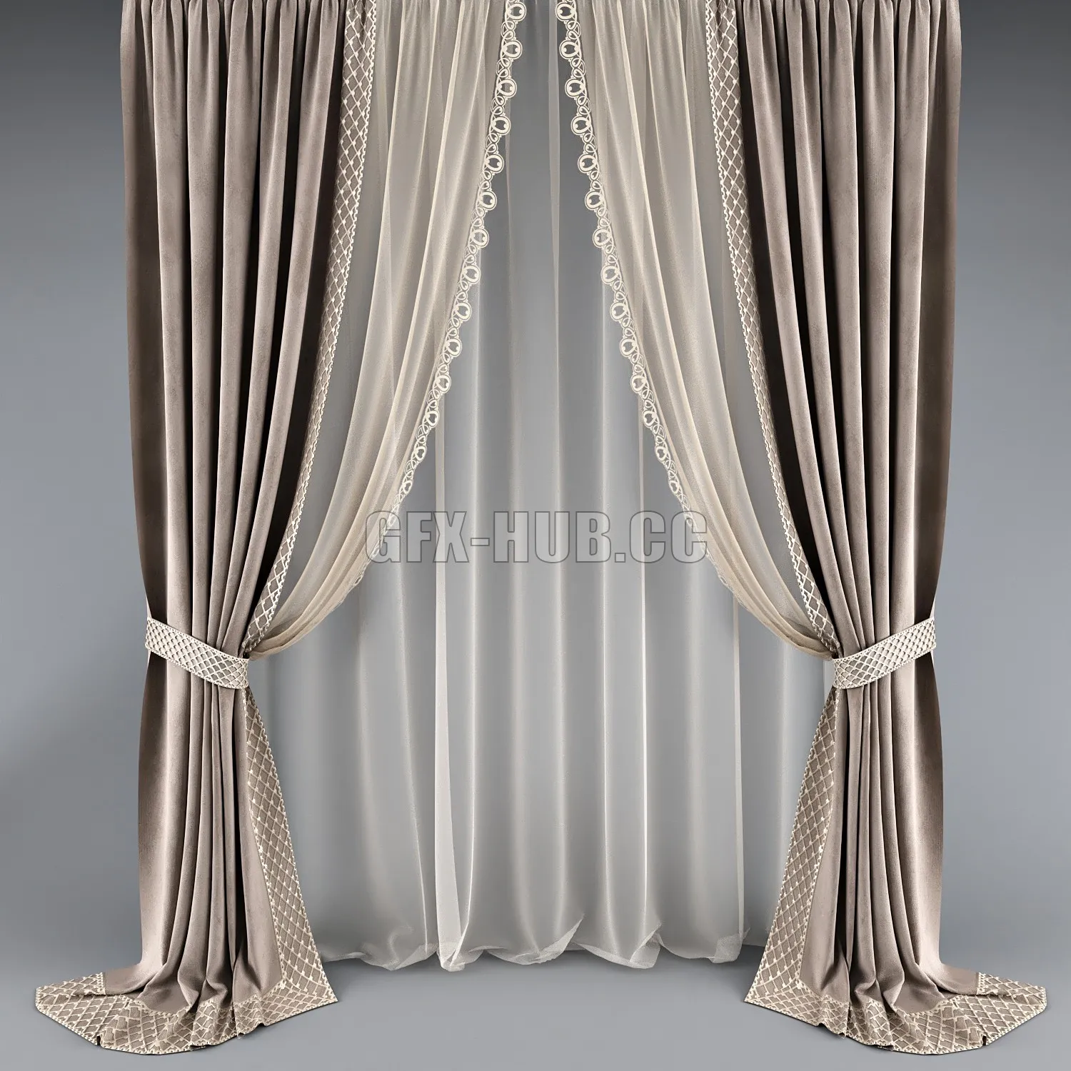 DECORATION – CURTAIN – 3DSKY MODELS – 304