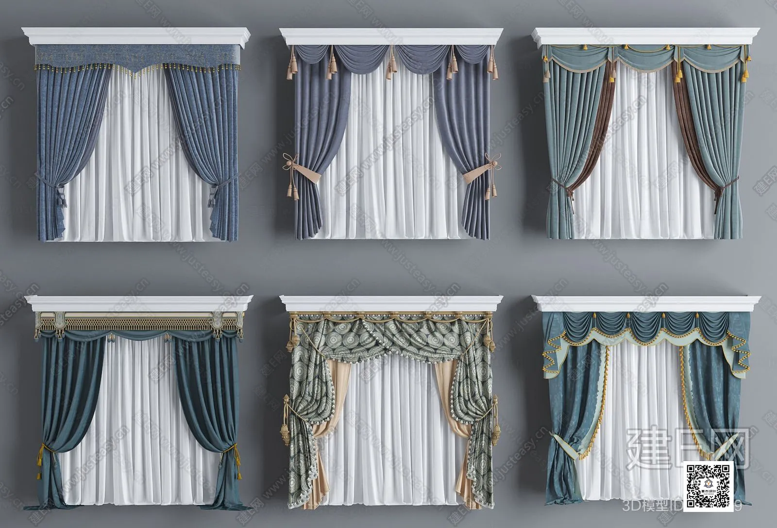 DECORATION – CURTAIN – 3DSKY MODELS – 354