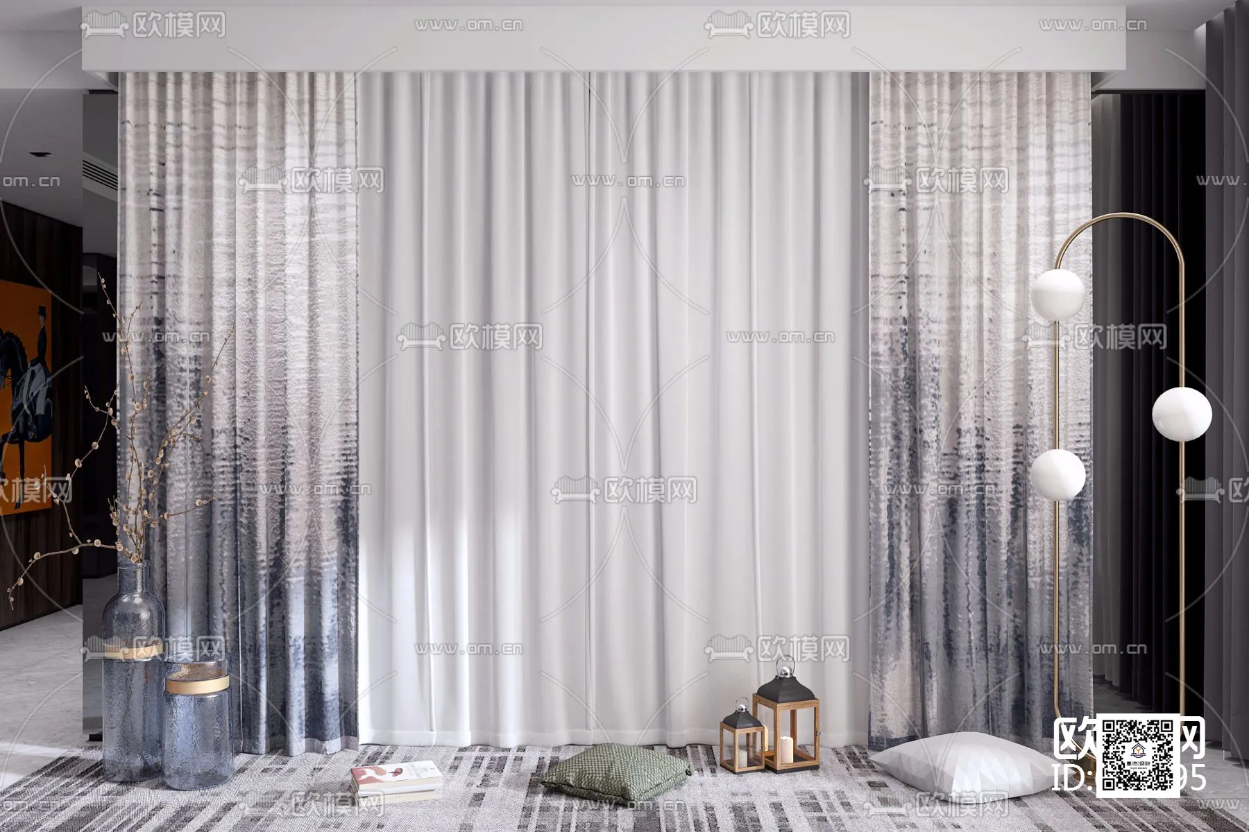 DECORATION – CURTAIN – 3DSKY MODELS – 385