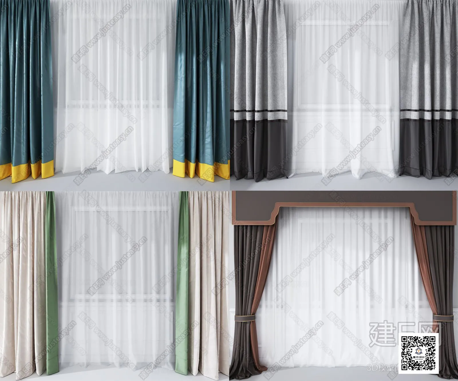 DECORATION – CURTAIN – 3DSKY MODELS – 407