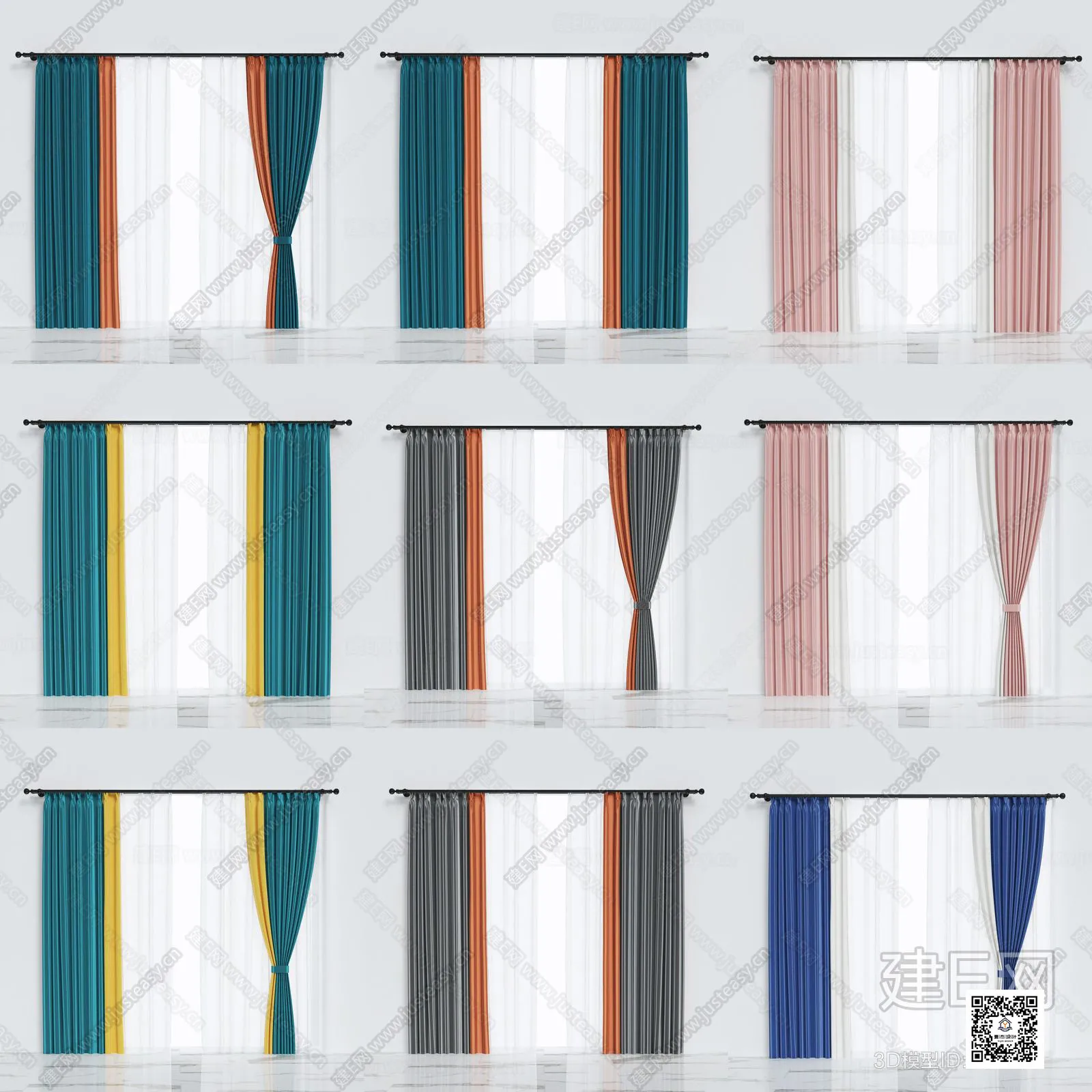 DECORATION – CURTAIN – 3DSKY MODELS – 413