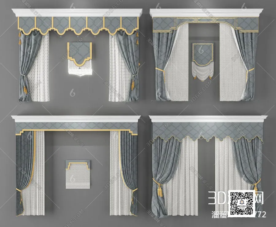 DECORATION – CURTAIN – 3DSKY MODELS – 425