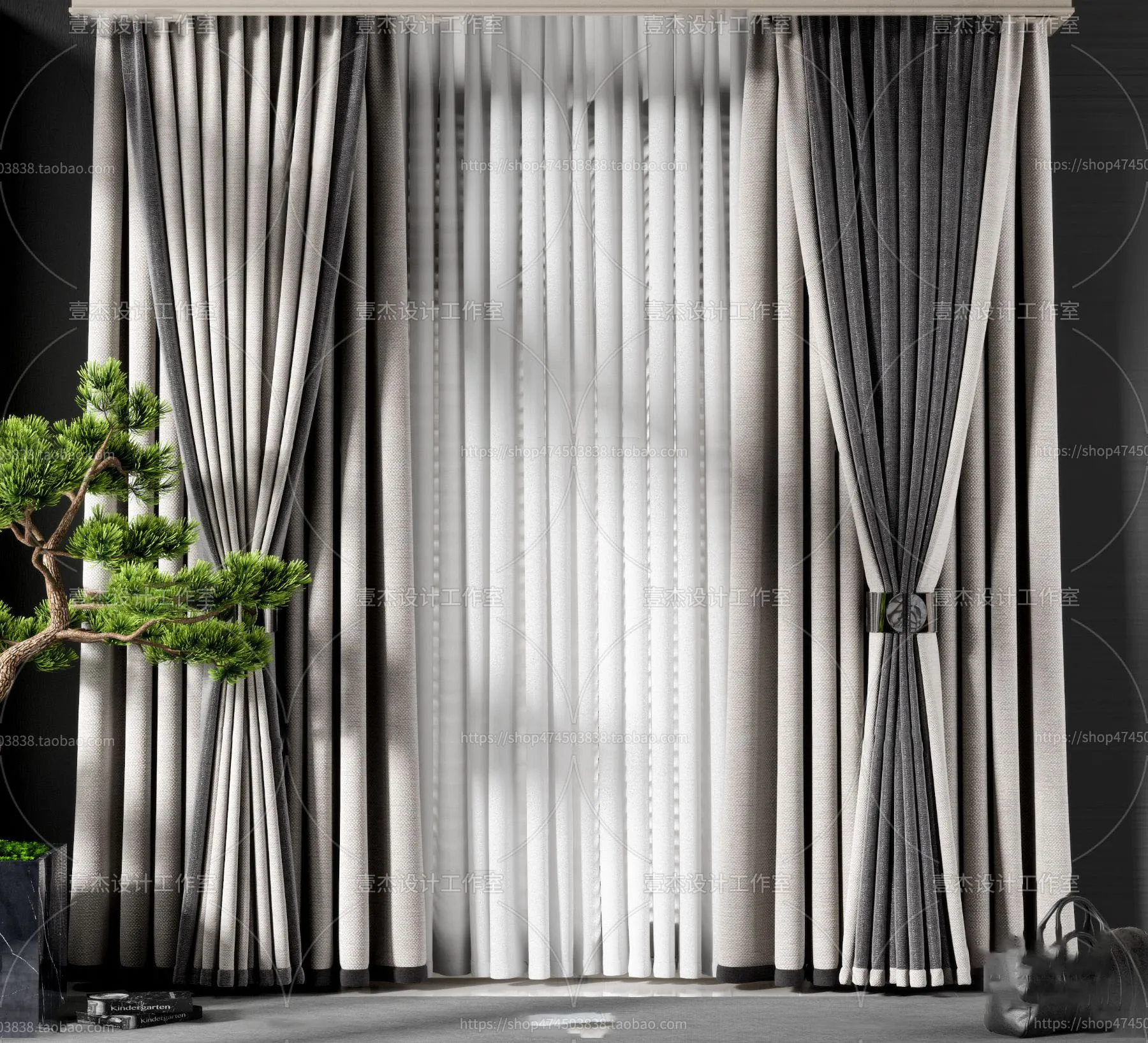 DECORATION – CURTAIN – 3DSKY MODELS – 427