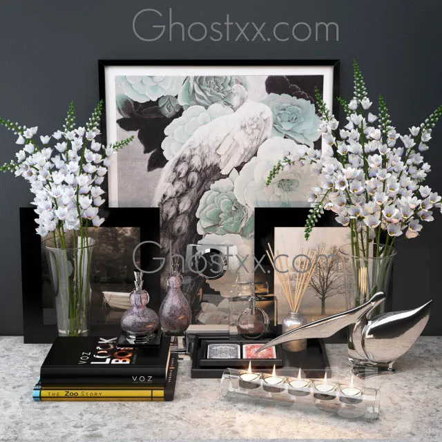 DECORATION – DECORATIVE SET – 3DS MAX MODELS – 002