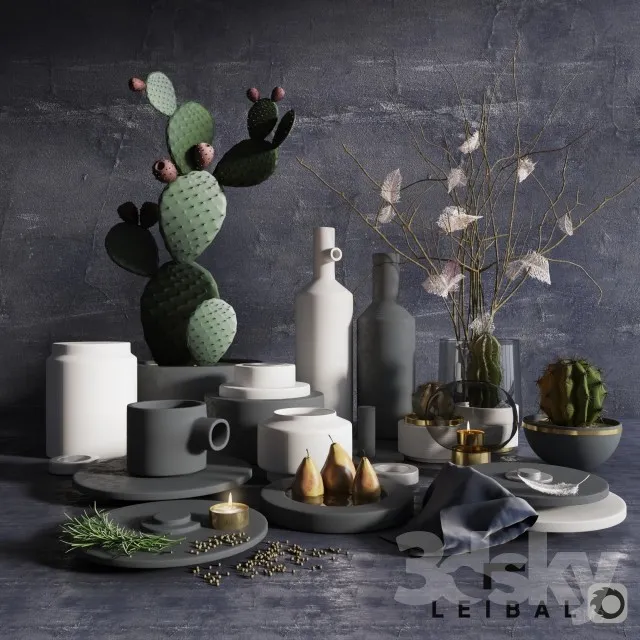 DECORATION – DECORATIVE SET – 3DS MAX MODELS – 051