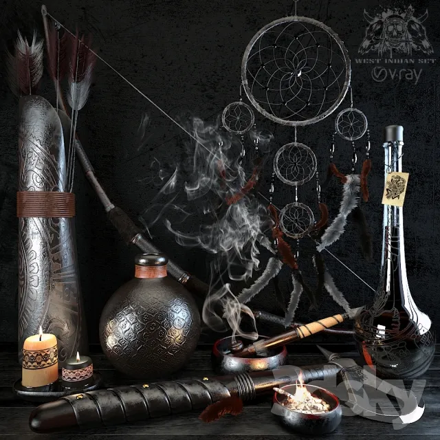 DECORATION – DECORATIVE SET – 3DS MAX MODELS – 259