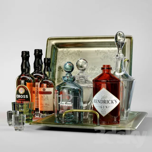 DECORATION – DECORATIVE SET – 3DS MAX MODELS – 261