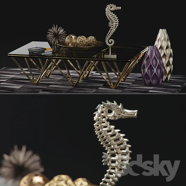 DECORATION – DECORATIVE SET – 3DS MAX MODELS – 530