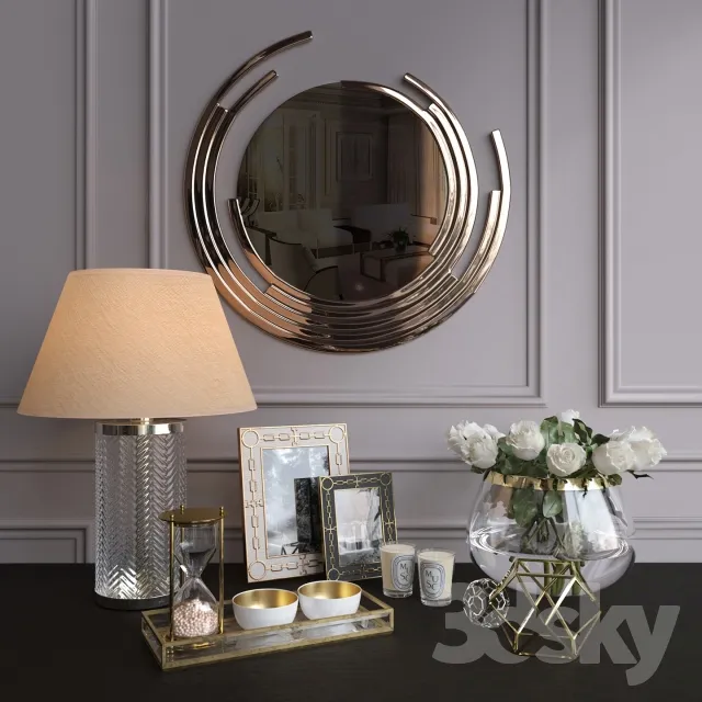 DECORATION – DECORATIVE SET – 3DS MAX MODELS – 542