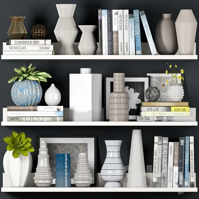 DECORATION – DECORATIVE SET – 3DS MAX MODELS – 548