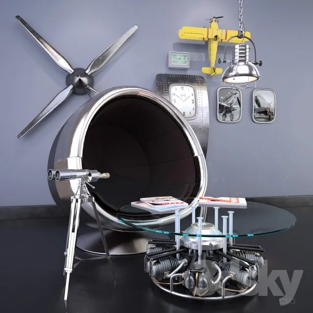 DECORATION – DECORATIVE SET – 3DS MAX MODELS – 565