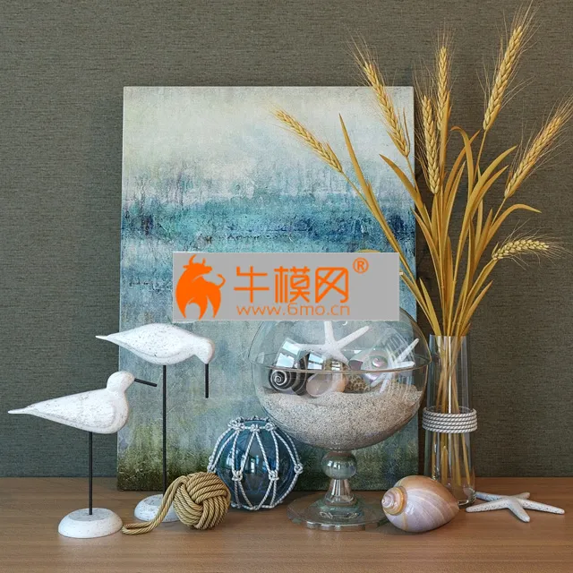 DECORATION – Decorative set with birds