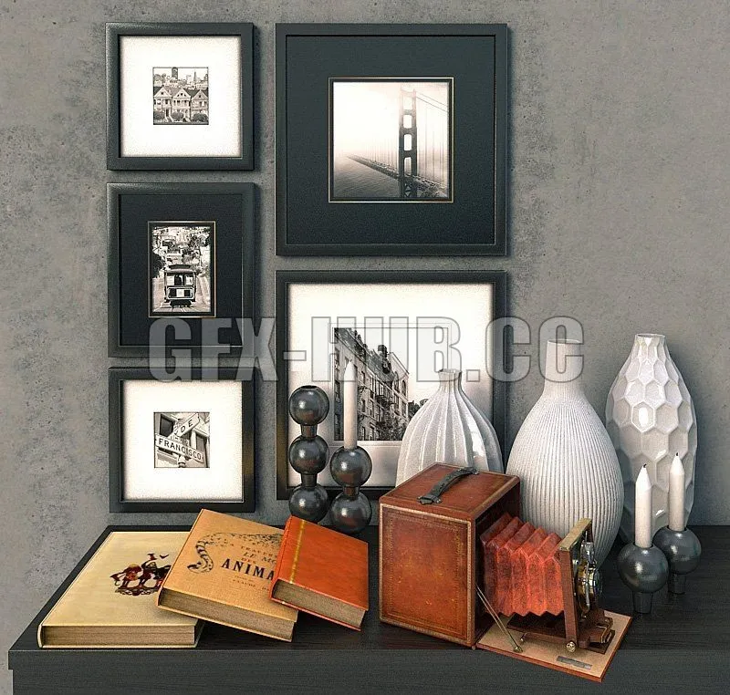 DECORATION – Decorative set with pictures