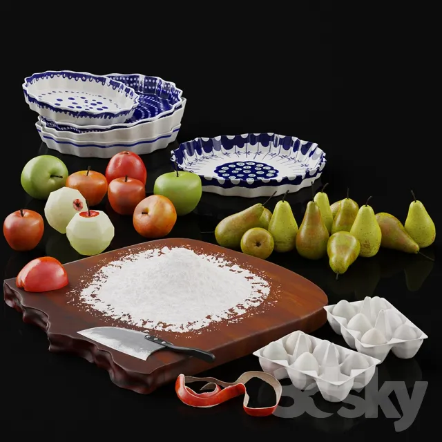 KITCHEN – TABLEWARE 3D MODELS – 085