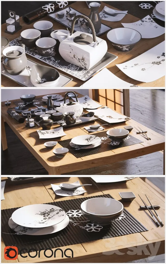 KITCHEN – TABLEWARE 3D MODELS – 101