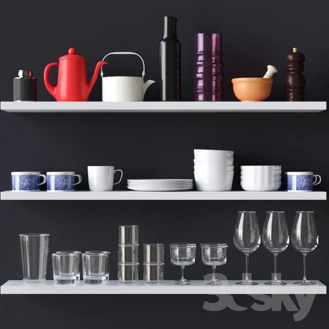 KITCHEN – TABLEWARE 3D MODELS – 135