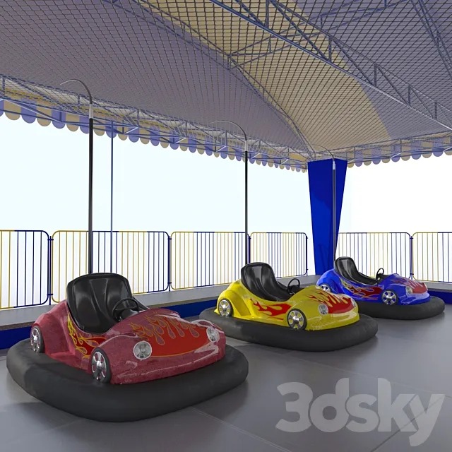 Autodrome “Bumper cars” 3ds Max