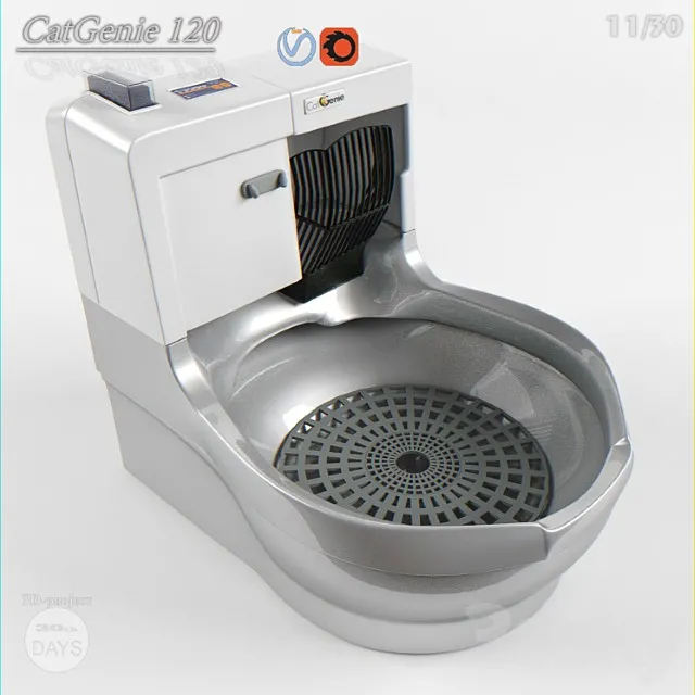 Automatic Cat Toilet Tsatgenie 120 3dsmax Download
