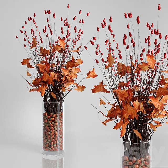 Autumn bouquet 3ds Max