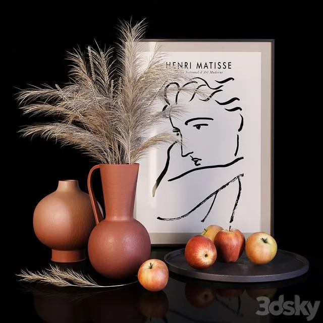 Autumn decor set 01 3dsMax Model