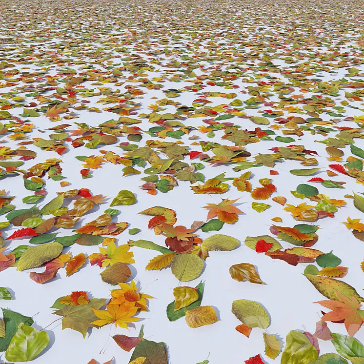 Autumn leaves 3DS Max
