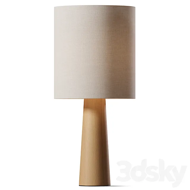 Ava Blush  Natural Table Lamp 3ds Max