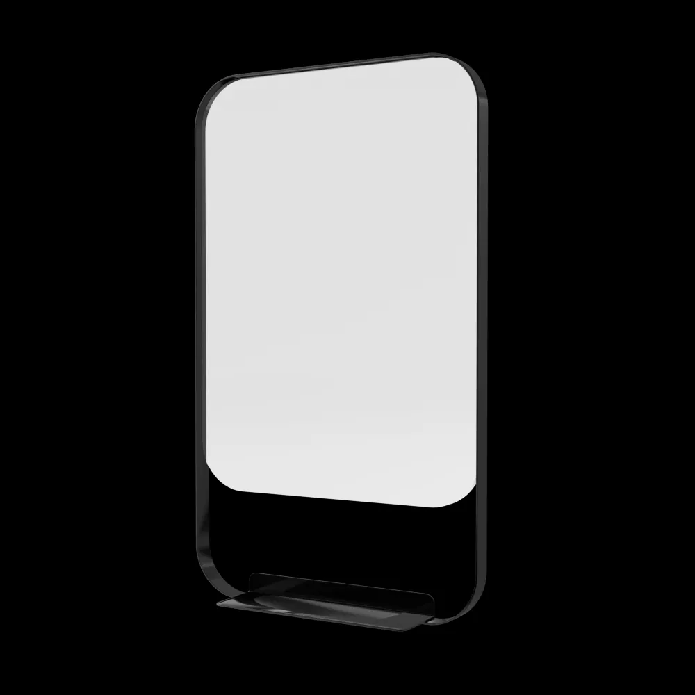 Ava – Rectangular mirror Iron Shelf 3ds Max