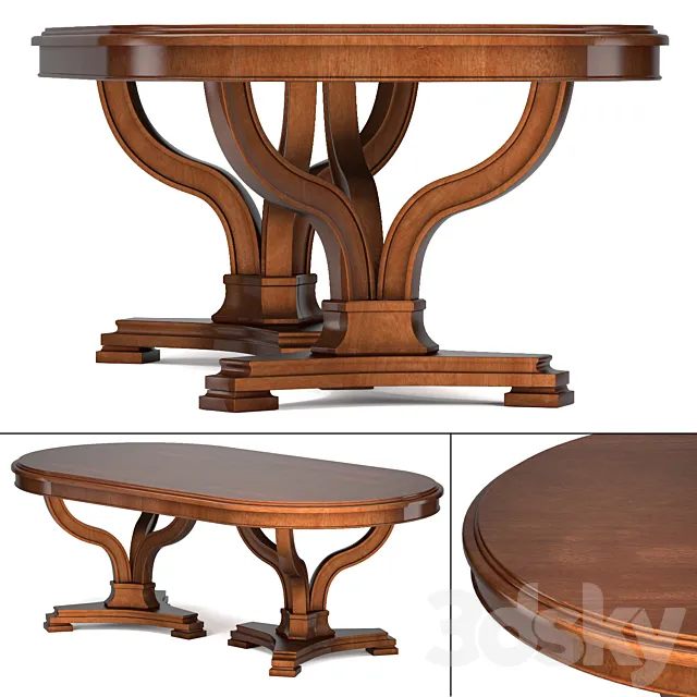 Avalon Heights-Art Epoch Pedestal Table 3DS Max Model