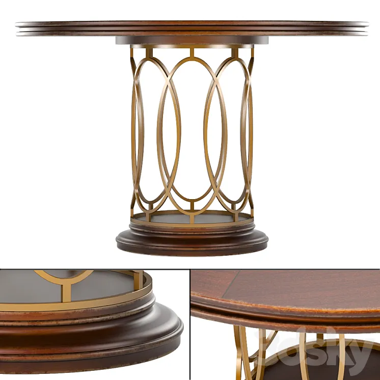 Avalon Heights-Neo Deco Pedestal Table 3DS Max
