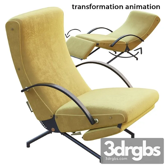 Ave tecno p40 lounge chair by borsani 1950 3dsmax Download