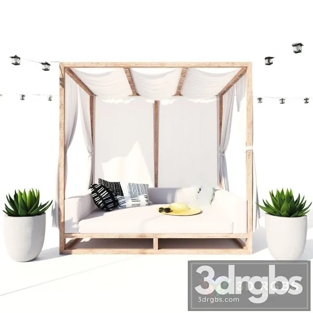 Aviara Canopy Day Bed 3dsmax Download