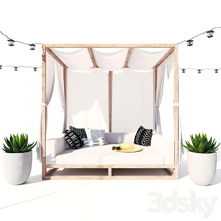AVIARA CANOPY DAYBED 3DS Max